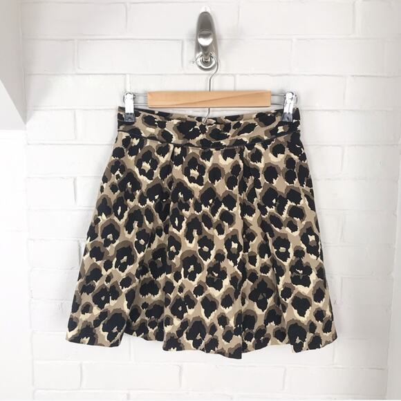 Sea New York Animal Cheetah Leopard Print Skirt Size 4 - Picture 1 of 6
